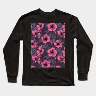 Pink hibiscus Long Sleeve T-Shirt